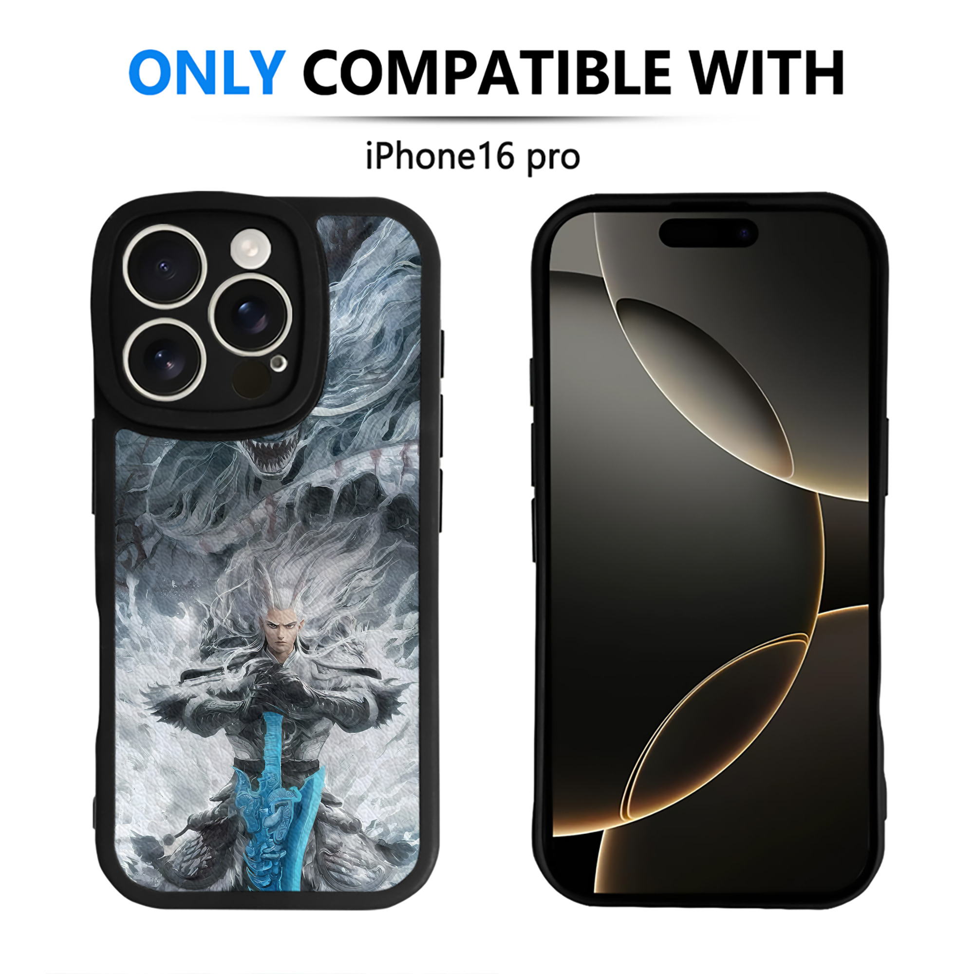（画像用） Ne Zha 2 ナタ 魔童の大暴れ 【iPhone 16シリーズ対応】シリコンスマホケース（レザー調） 材質：シリコン